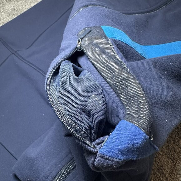 Lululemon Origami In Stride Full Zip Jacket Womens 8 Blue Long Sleeve - Picture 6 of 12